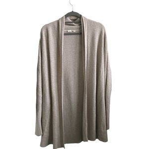 Long-Sleeve Open Front Tan Gap Cardigan